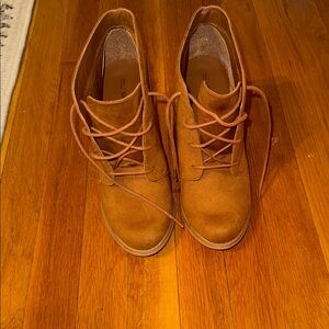 Call It Spring Women's Brown Lace-Up Boots